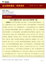 金点策略晨报—每周报告