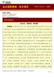 金点策略晨报—每日报告