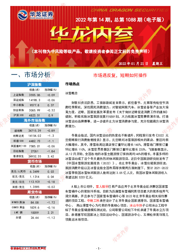 华龙内参2022年第14期，总第1088期（电子版）