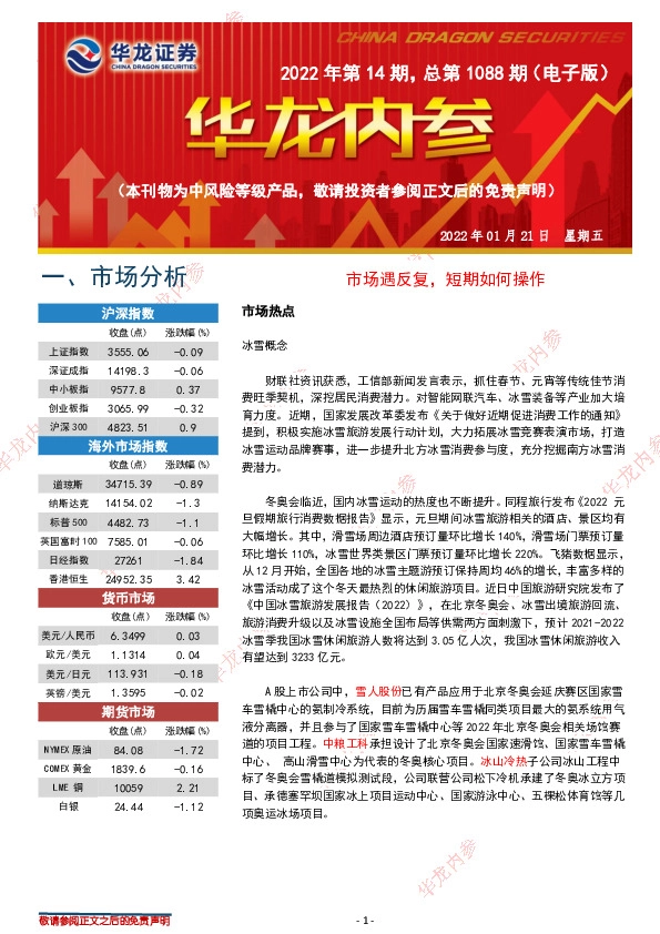 华龙内参2022年第14期，总第1088期（电子版）