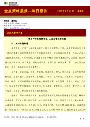 金点策略晨报—每日报告