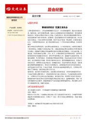 晨会纪要
