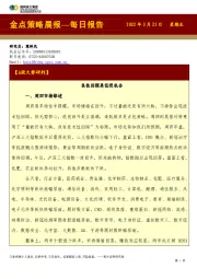 金点策略晨报—每日报告