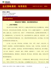 金点策略晨报—每周报告