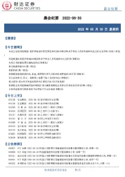 晨会纪要