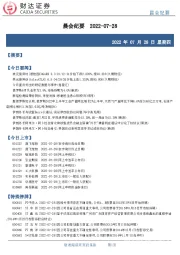 晨会纪要