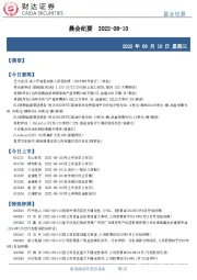 晨会纪要