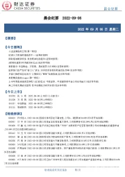 晨会纪要
