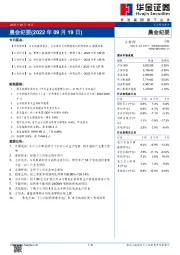 晨会纪要