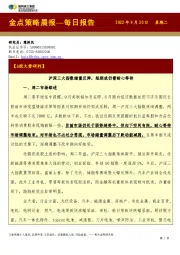 金点策略晨报—每日报告