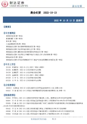 晨会纪要