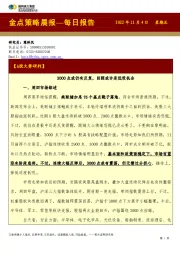 金点策略晨报—每日报告