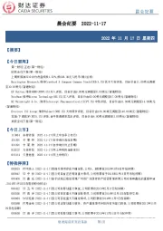 晨会纪要