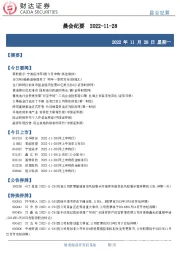 晨会纪要