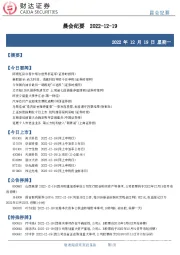 晨会纪要