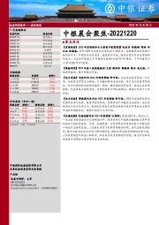 中银晨会聚焦