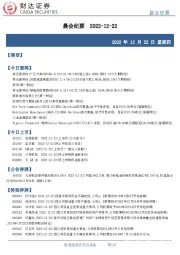 晨会纪要