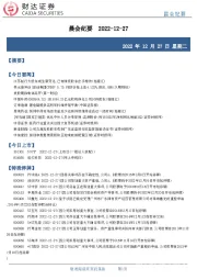 晨会纪要