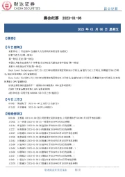 晨会纪要