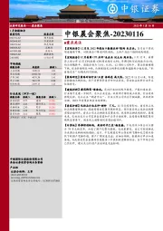 中银晨会聚焦