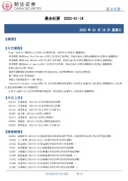 晨会纪要