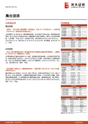 晨会速递