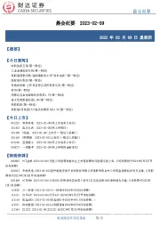 晨会纪要