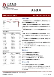 晨会聚焦