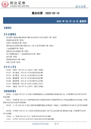 晨会纪要