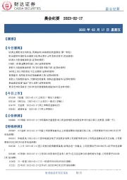 晨会纪要