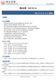 晨会纪要