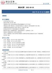 晨会纪要