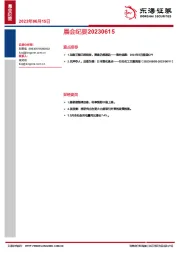 晨会纪要
