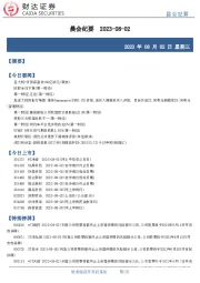 晨会纪要