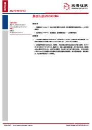 晨会纪要
