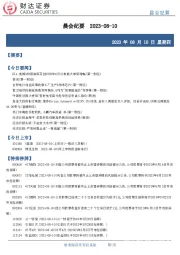 晨会纪要