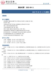 晨会纪要