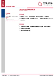 晨会纪要