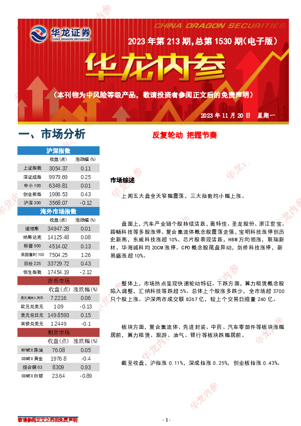 华龙内参2023年第213期，总第1530期（电子版）