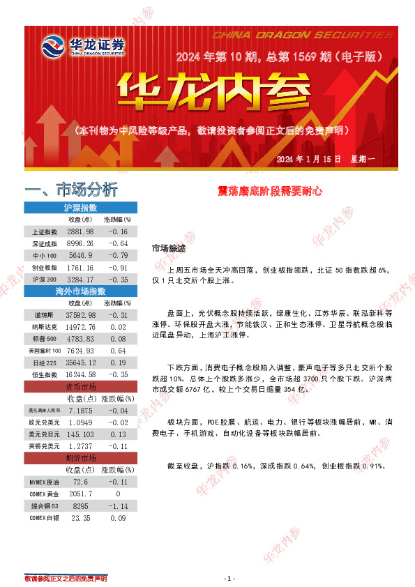 华龙内参2024年第10期，总第1569期（电子版）