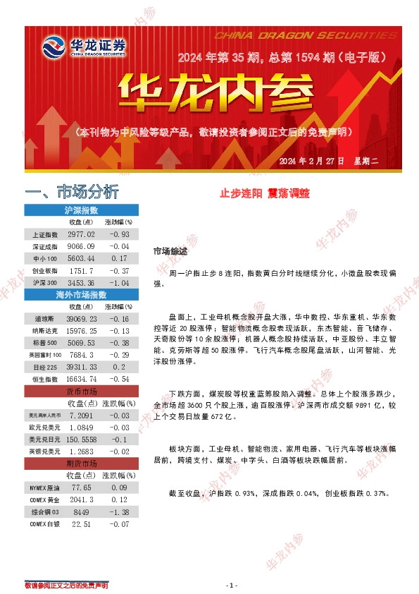 华龙内参2024年第35期，总第1594期（电子版）