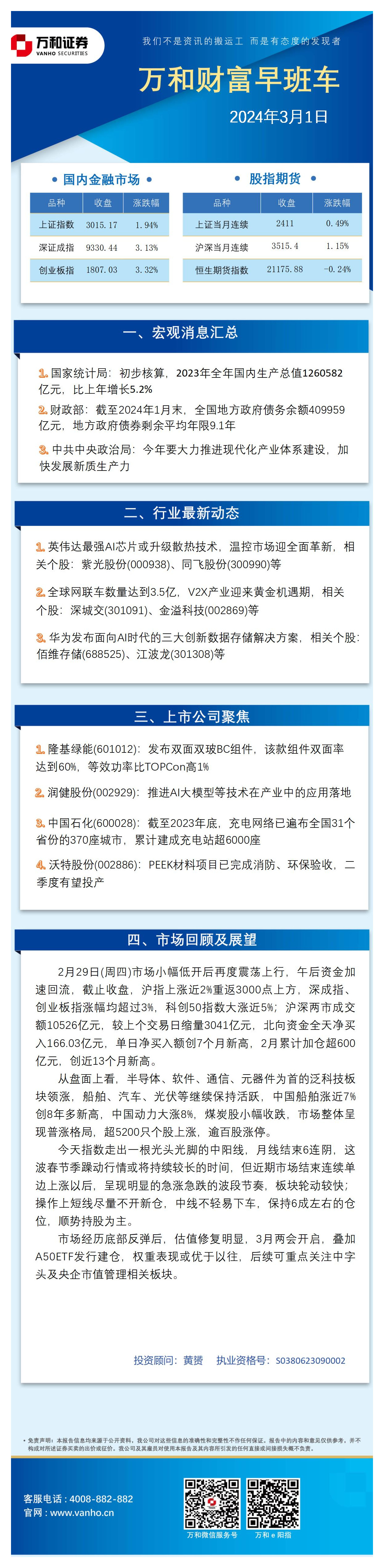 万和财富早班车