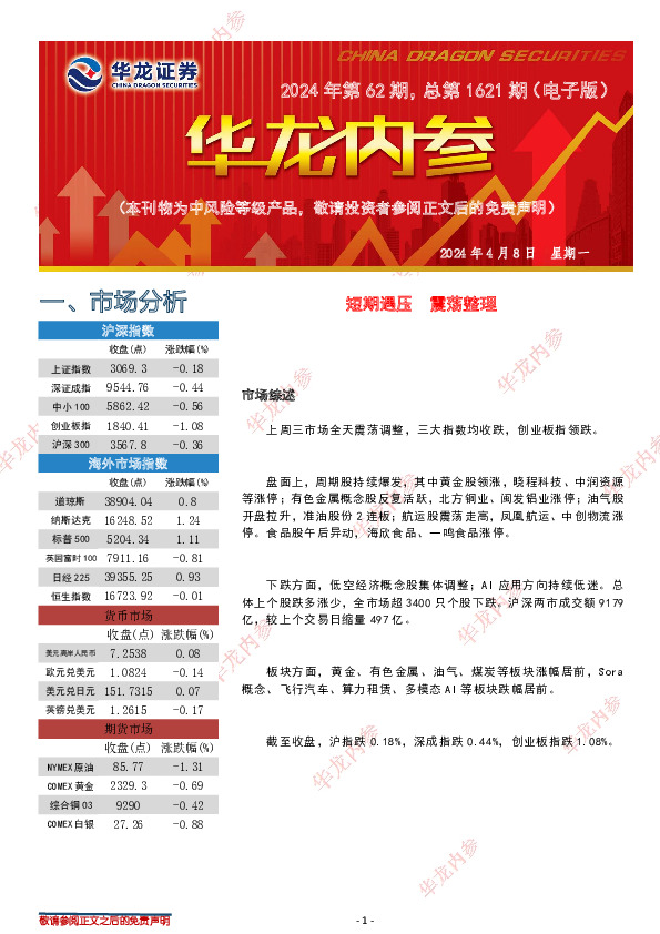 华龙内参2024年第62期，总第1621期（电子版）