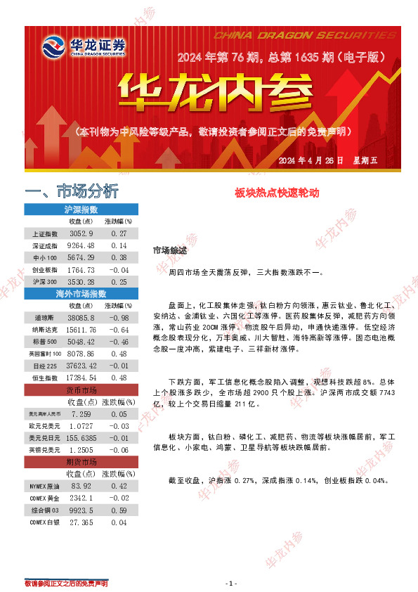 华龙内参2024年第76期，总第1635期（电子版）