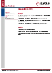晨会纪要