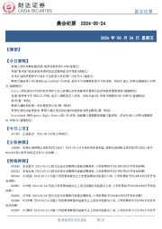 晨会纪要
