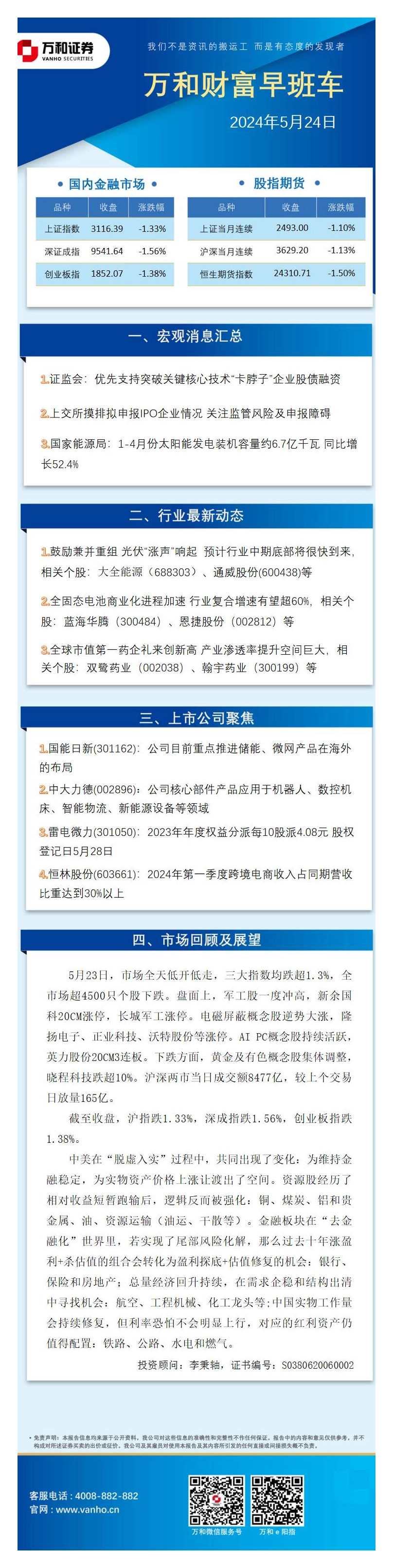 万和财富早班车