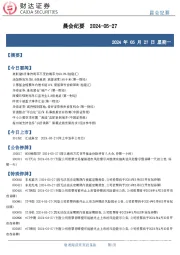 晨会纪要