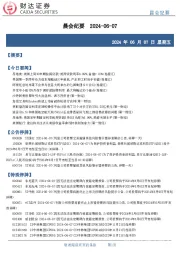 晨会纪要