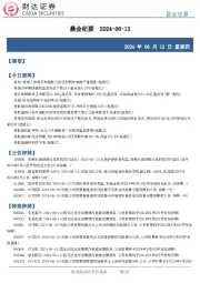 晨会纪要